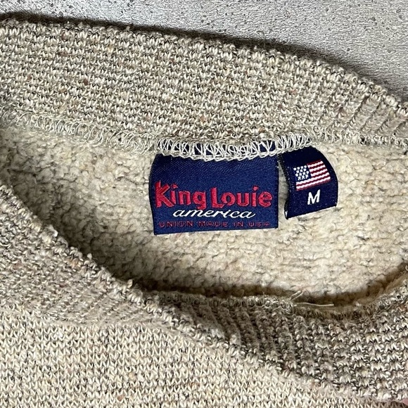 Vintage 70s King Louie America Knit Sweater Union Made USA - Picture 3 of 8